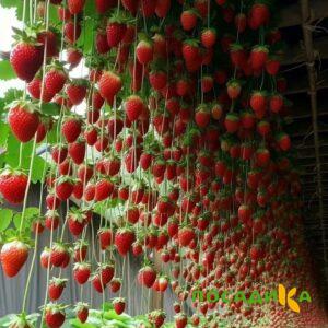Клубника ампельная Анастасия купить по цене от 370р. в интернет-магазине «Посадика» с доставкой почтой в в Сибайе и по всей России – [изображение №1].